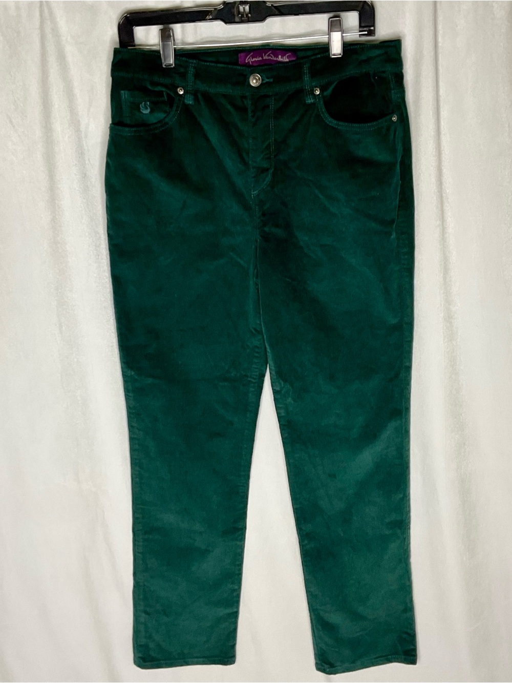 Gloria Vanderbilt Dark Green Corduroy Pants Size 8